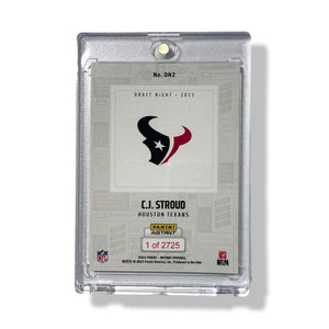 2023 Panini Instant CJ Stroud Rookie Card DRAFT NIGHT #2 Texans RC 1/2725