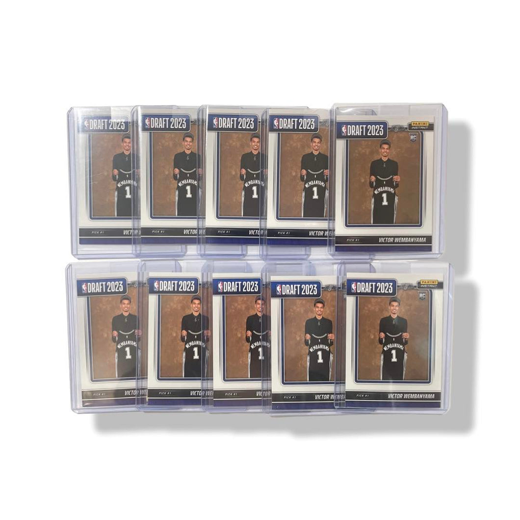 (Lot of 10) 2023 VICTOR WEMBANYAMA PANINI NBA INSTANT DRAFT NIGHT RC MINT+