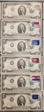 Lot of (24) Consecutive 1976 US 2 Dollars Bill First Day of Issue PO Stamped Akron OH Unc.