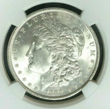 1889 Morgan Silver Dollar US Mint Key Date NGC MS63 Great surfaces detail & color