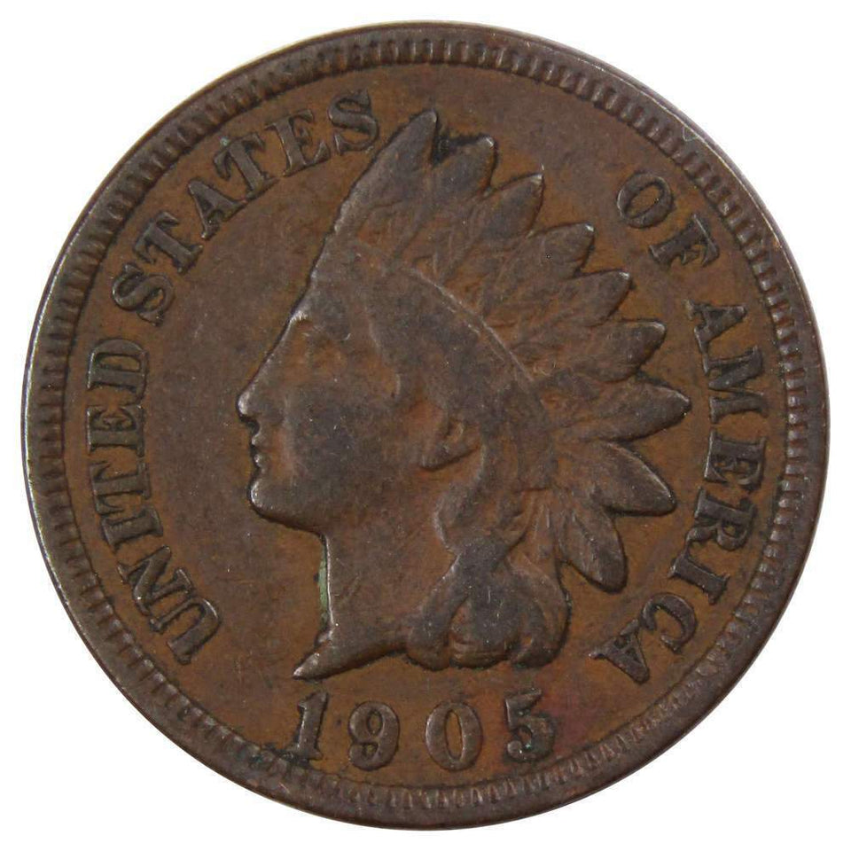 (1) 1859-1909 INDIAN HEAD CENT BRONZE PENNY COIN COLLECTIBLE VERY GOOD (VG)-RARE