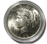 Authentic-1922-P D S Peace Dollar Superb Silver Coin Luster (AU/BU) -Rare