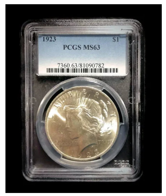 1923 $1 Silver Peace Dollar US Mint  PCGS MS63-RARE