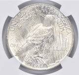 1923 MS BU Unc Peace Silver Dollar NGC Flag 100th Ann Label