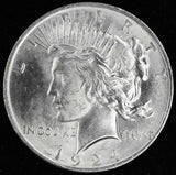 1924 Peace Dollar Superb Silver Coin US Mint , High grade (BU)-Rare