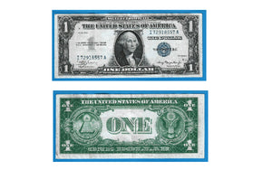 1935 A-G  -$1 Silver Certificate Blue seal, No Motto , Nice Circulated VG or Better