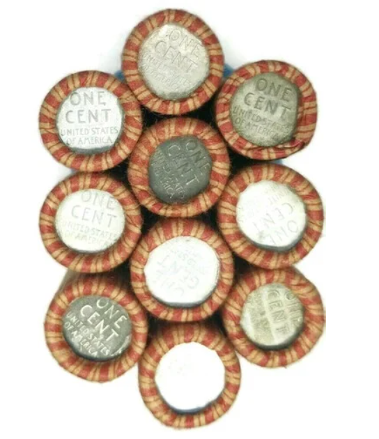 (1) Roll of 50 Coins: 1943 Mixed Lincoln Cent World War II Steel Penny EMERGENCY ISSUE  (AG/G/VG)