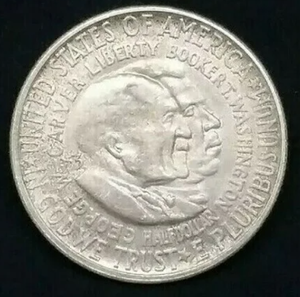 1953-S Washington Carver Commemorative Silver Half Dollar Hight Grade AU