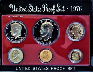 (1) PROOF SET 1976-S-UNITED STATES US MINT  IN ORIGINAL PACKAGING 6 COINS