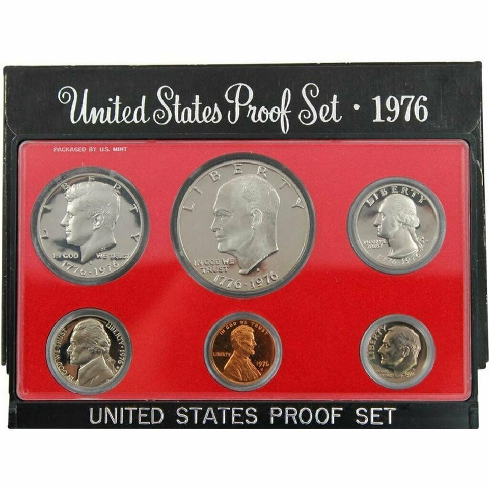 (1) PROOF SET 1976-S-UNITED STATES US MINT  IN ORIGINAL PACKAGING 6 COINS