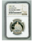 1982 S George Washington .900 Silver Commemorative Half Dollar Coin NGC PF69