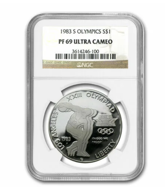 1983-S LA Olympic Silver Dollar Commemorative NGC MS69