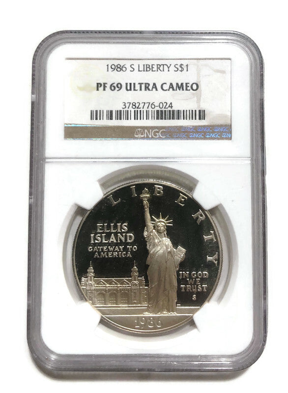 1986 S Statue of Liberty Silver Dollar NGC PF 69 Ultra Cameo