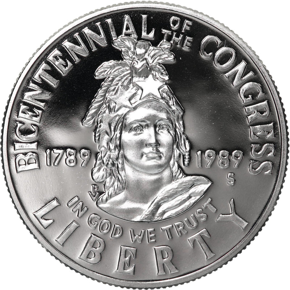 1989-S Congress Bicentennial Commemorative Half Dollar US Mint GEM Proof (BU)