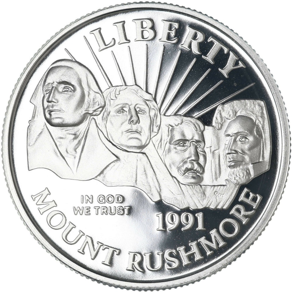 (1) 1991 Mount Rushmore 50c Half Dollar Commemorative Proof Coin GEM BU