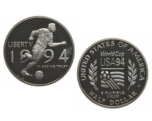 1994 Proof World Cup Soccer Commemorative Half Dollar US Mint GEM BU