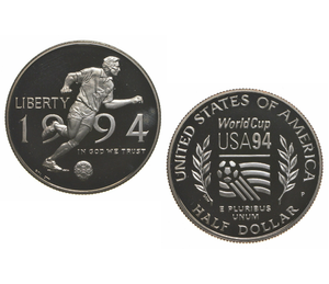 1994 Proof World Cup Soccer Commemorative Half Dollar US Mint GEM BU