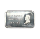 1972 Eisenhower 1 oz 999 Fine Silver Art Bar