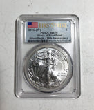 2016 AMERICAN SILVER EAGLE $1  PCGS MS70