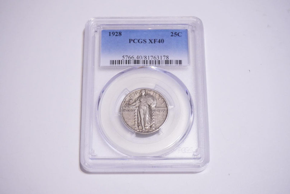 1928 Standing Liberty Silver Quarter  PCGS XF40-Rare