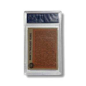 Original 1962 Topps Babe Ruth Twilight Years PSA 5 #141 Yankees