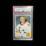 Original-1969 Topps Man on The Moon #52B Astronaut Buzz Aldrin PSA 7 NM-Rare