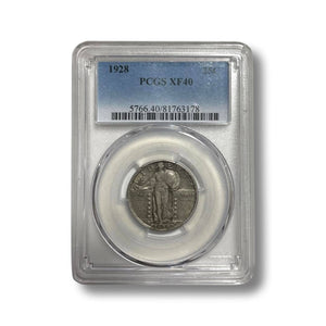 1928 Standing Liberty Silver Quarter  PCGS XF40-Rare