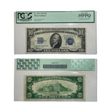 Certified 1934 Ten dollar Silver Certificate Blue Seal Note Fr. 1706 PCGS 35 Serial A43919444A