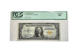 Certified 1935A North Africa Silver Certificate a One Dollar PCGS Fr.2306 Choice New 63 -Rare