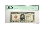 Series 1928-F Five Dollar Red Seal Legal Wide I Fr. 1531 IA Block PCGS 25 Serial I43613424A-Rare