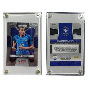 Rare- Original 2018 Panini Prizm WC Soccer Kylian Mbappe Card # 80 France In screw Holder