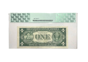 Certified 1935-H One dollar Silver Certificate Blue seal Fr. 1618 DJ Block PCGS 45 Serial D87073123J-Rare