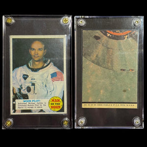 Original-1969-70 Topps Man on The Moon Card # 53 Moon Pilot Astronaut Michael Collins