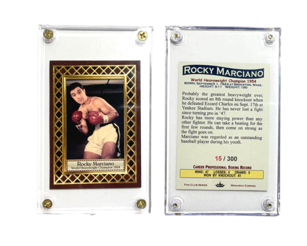 Original- Rocky Marciano # 15/300 World Heavyweight Boxing Champ, Fan Club