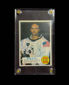 Original-1969-70 Topps Man on The Moon Card # 53 Moon Pilot Astronaut Michael Collins