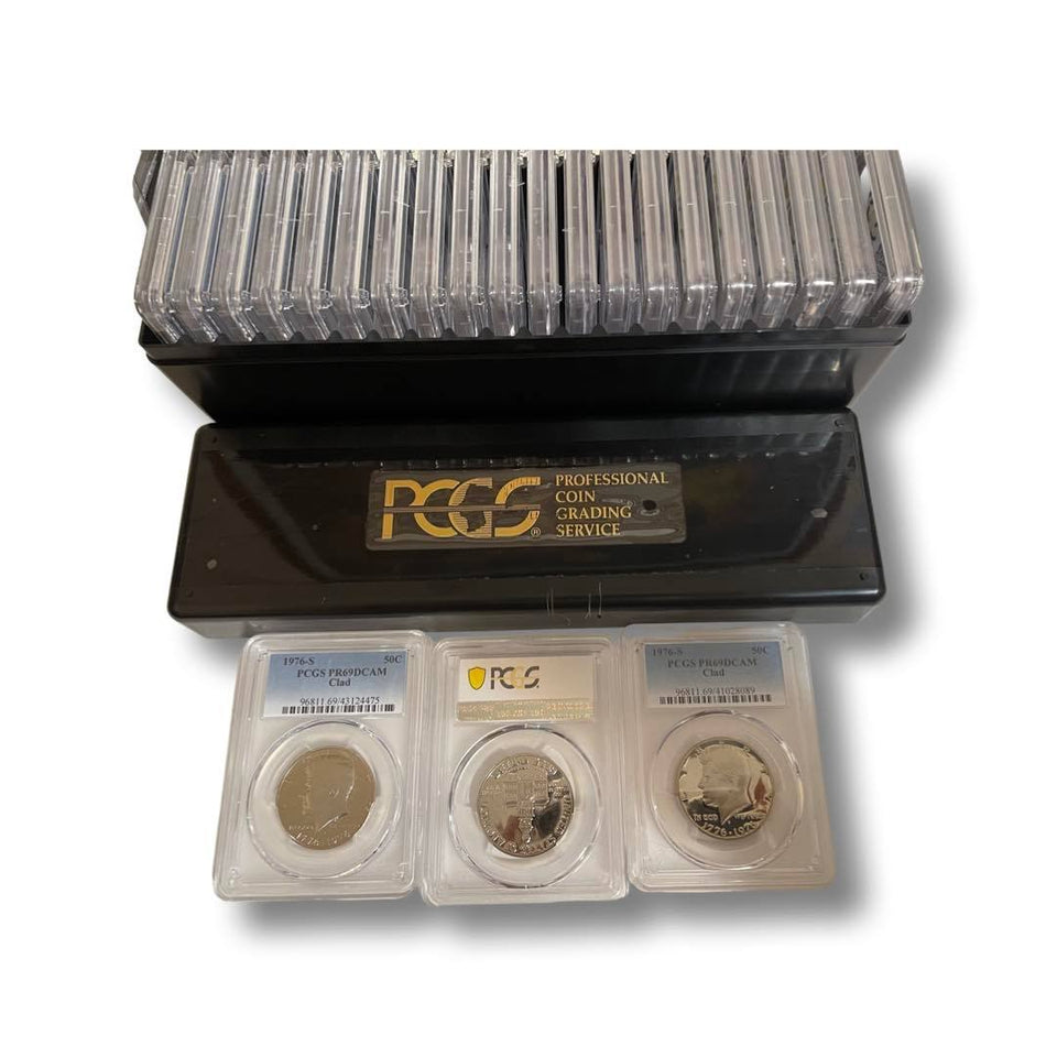 Lot of 20-1976-S Clad Kennedy Half Dollars PCGS PR69DCAM: Nice Bright Freshly Grade Coin with PCGS BOX