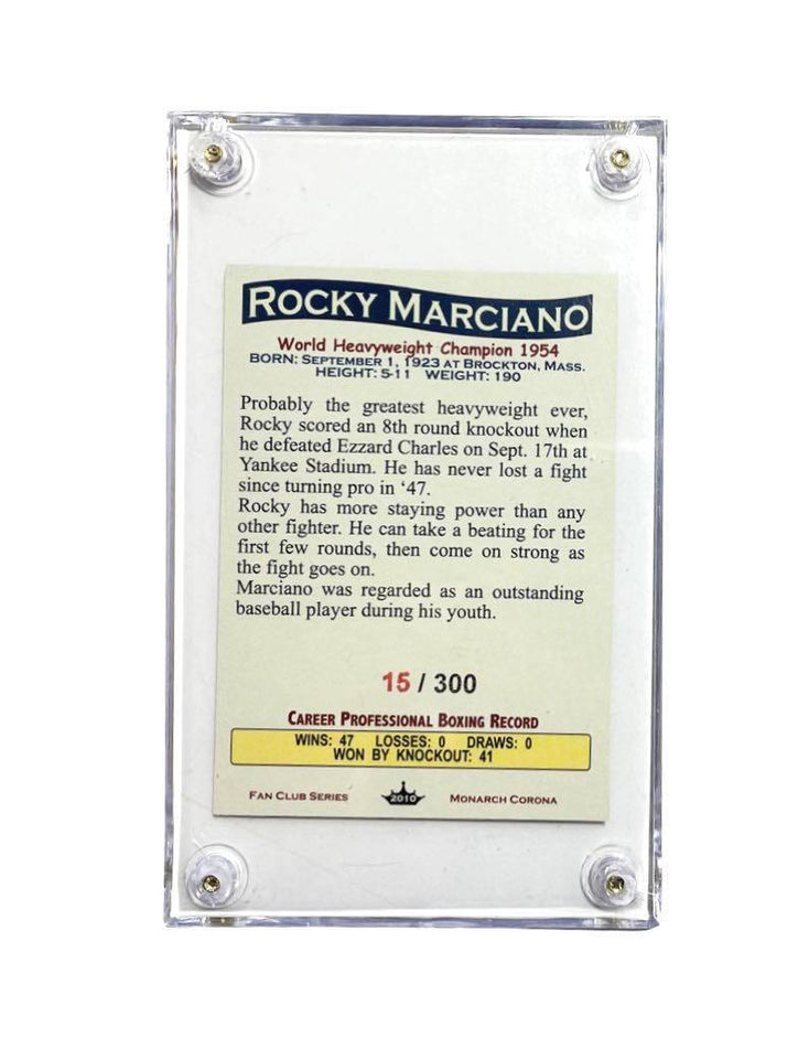 Original- Rocky Marciano # 15/300 World Heavyweight Boxing Champ, Fan Club