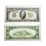 Series 1934 Ten Dollars Lime Green Seal Nice circulated Note VG/VF-Rare