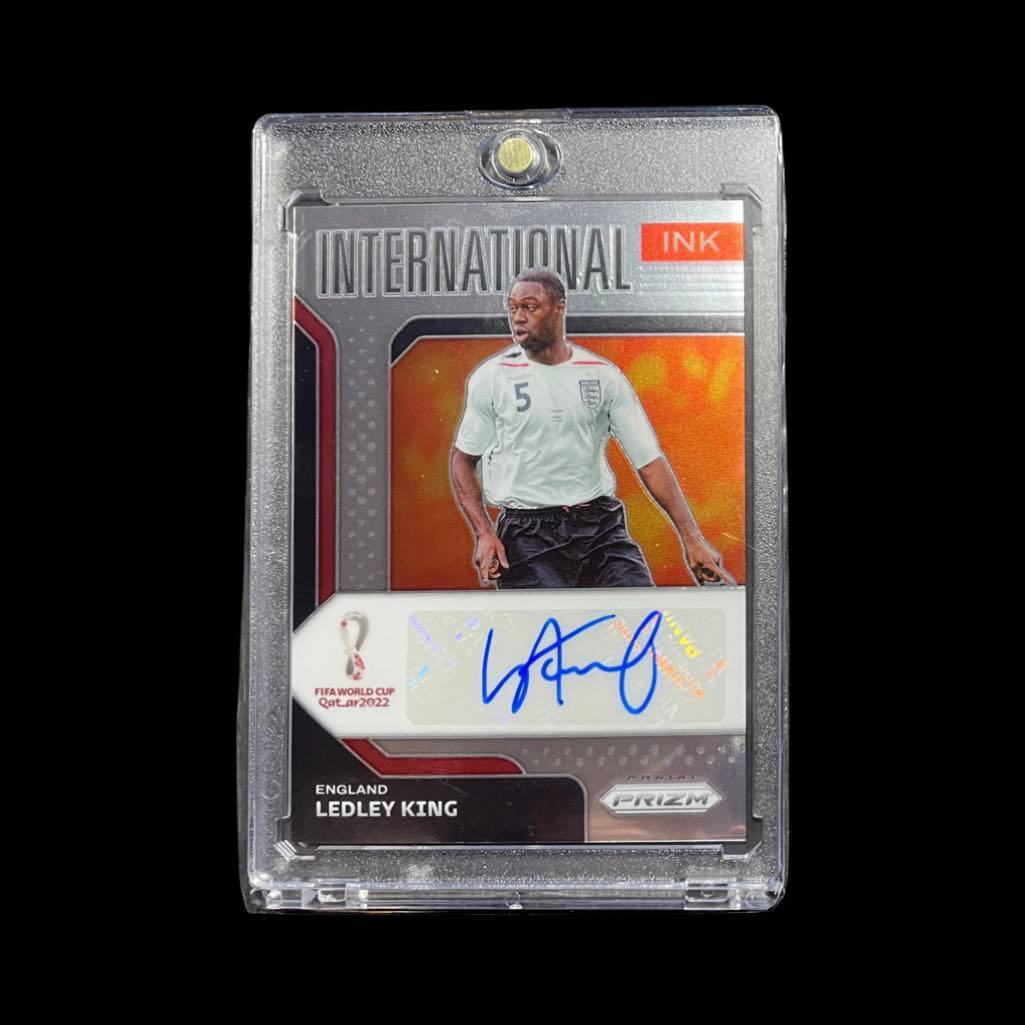 LEDLEY KING #I-LK PANINI PRIZM FIFA W/C QATAR 2022 INTERNATIONAL INK AUTO