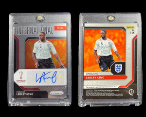 LEDLEY KING #I-LK PANINI PRIZM FIFA W/C QATAR 2022 INTERNATIONAL INK AUTO