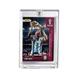 LIONEL MESSI#118 PANINI INSTANT FIFA W/C 2022 QATAR CHAMPION IN PREMIUM HOLDER