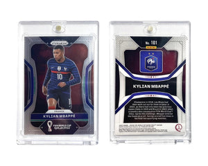 2022 Panini Prizm FIFA World Cup Kylian Mbappe #101 France in Premium Holder