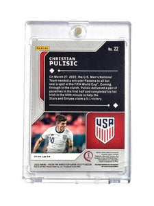 Christian Pulisic 2022 Panini Prizm World Cup Qatar #22 Scorers Club Silver