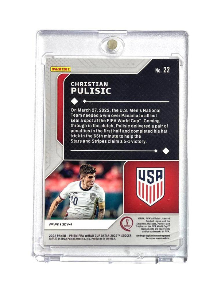 Christian Pulisic 2022 Panini Prizm World Cup Qatar #22 Scorers Club Silver