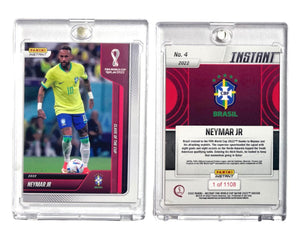 Neymar JR #4 -2022 Panini Instant FIFA Qatar W/C 1 /1108 Brazil CLASS OF THE CUP