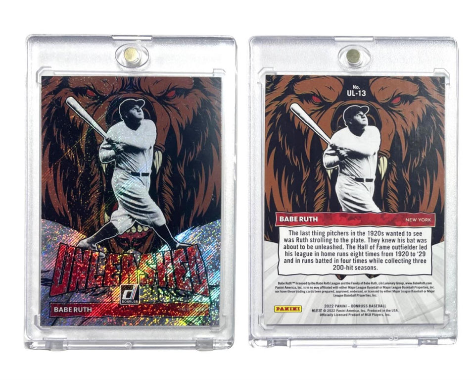 BABE RUTH 2022 Donruss Unleashed #UL-13 Rapture Yankees in Premium Holder