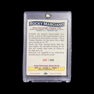 Original- Rocky Marciano World Heavyweight Boxing Champ, Fan Club serial # /300-Rare