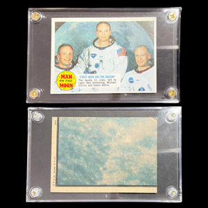 Original-1969 Topps Man on The Moon Card # 55B Apollo 11 Crew NM+ Rare