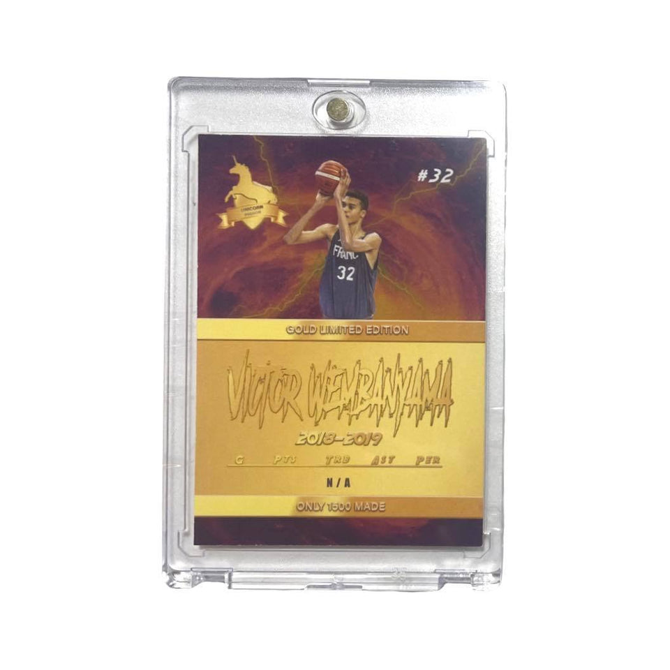 ORIGINAL- 2019 FIRST GOLD LIGHTNING H.S. VICTOR WEMBANYAMA RC- 2023 NBA #1 PICK?