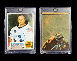 Original-1969-70 Topps Man on The Moon #54 Moon Commander- Neil A. Armstrong NM+ Rare W/Cas